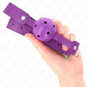 Kink Collar & GAG Bal Knevel met paarse ademende bal Kink Collar & GAG Bal Knevel met paarse ademende bal - Afbeelding 4