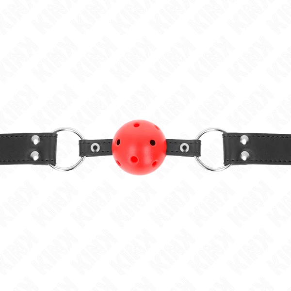 Kink Collar & GAG Bal Knevel met verstelbare leren riemen Kink Collar & GAG Bal Knevel met verstelbare leren riemen