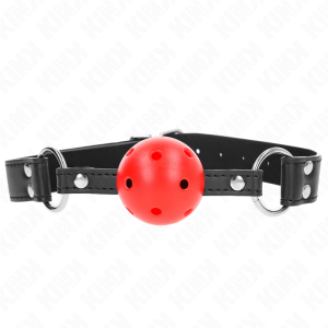 Kink Collar & GAG Bal Knevel met verstelbare leren riemen Kink Collar & GAG Bal Knevel met verstelbare leren riemen - Afbeelding 1