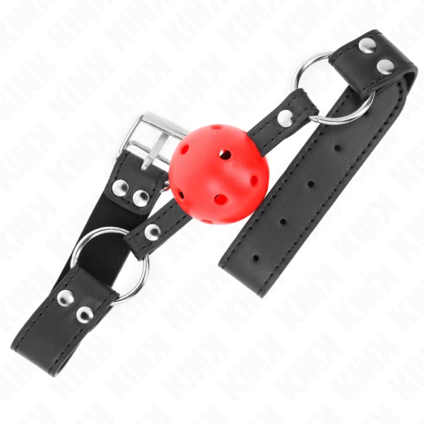 Kink Collar & GAG Bal Knevel met verstelbare leren riemen Kink Collar & GAG Bal Knevel met verstelbare leren riemen