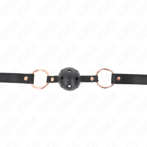 Kink Collar & GAG Bal Knevel met TPE-bal, zwart Kink Collar & GAG Bal Knevel met TPE-bal, zwart - Afbeelding 1