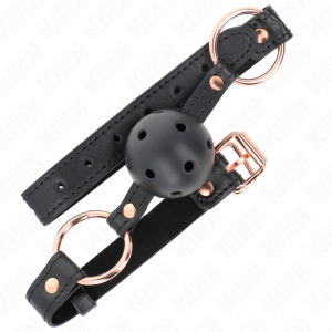 Kink Collar & GAG Bal Knevel met TPE-bal, zwart Kink Collar & GAG Bal Knevel met TPE-bal, zwart - Afbeelding 2
