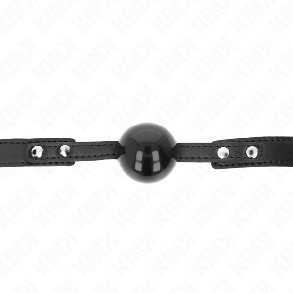 Kink Collar & GAG Soft TPE Bal-knevel met verstelbare riem