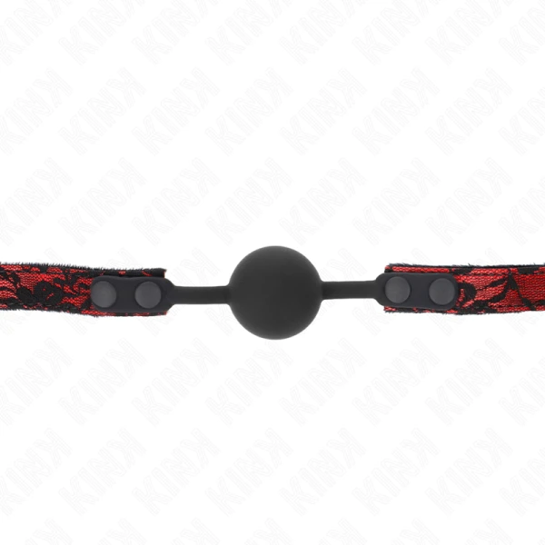 Kink Collar & GAG Silicone bal-knevel met verstelbare riem