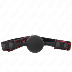 Kink Collar & GAG Silikon-Ballknebel mit verstellbarem Riemen