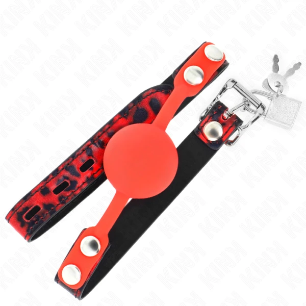 Kink Collar & GAG Siliconen balprop met slot