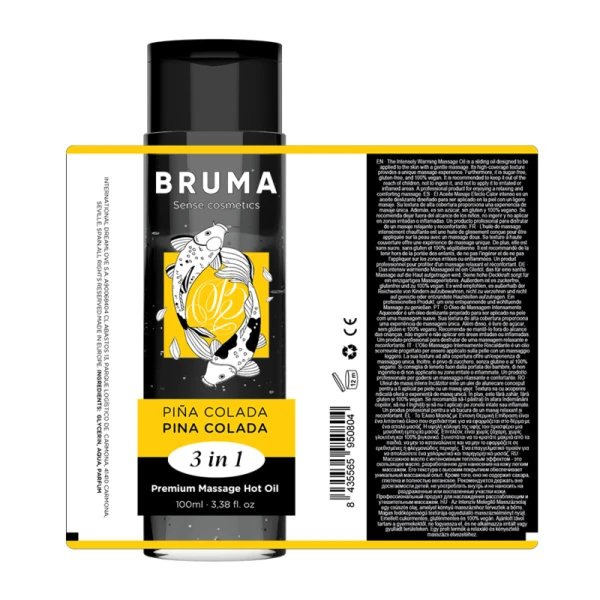 Bruma Massageolie met warmte-effect Pina Colada 3 in 1