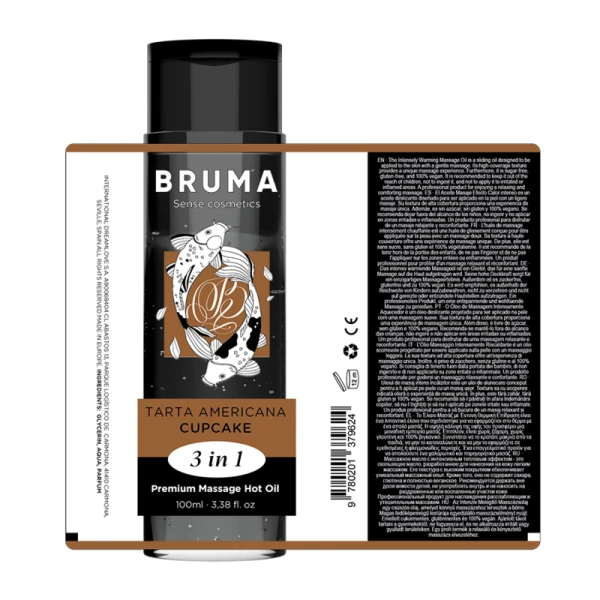 Bruma Massageolie met warmte-effect Cupcake-smaak 3 in 1 Bruma Massageolie met warmte-effect Cupcake-smaak 3 in 1