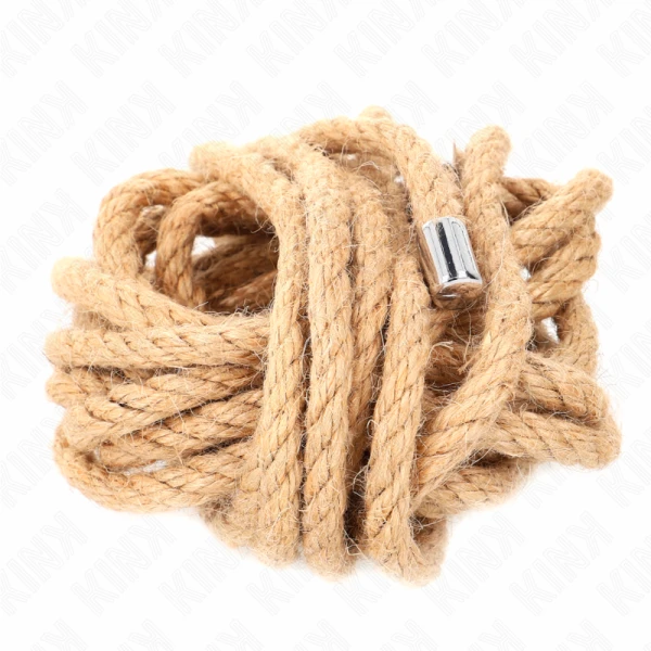 Kink Rope Arts Hanfseil mit Metallkopf 5 Meter Bondage-Seil