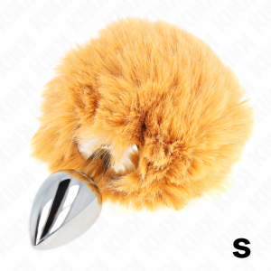 Kink Pleasure Plugs Anaalplug met beige konijnenstaart van kunstbont Kink Pleasure Plugs Anaalplug met beige konijnenstaart van kunstbont - Afbeelding 3