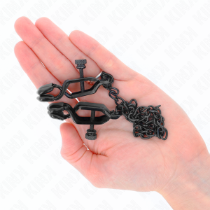 Kink Nipple Grip Nippelklemmen met ketting zwart Kink Nipple Grip Nippelklemmen met ketting zwart - Afbeelding 4
