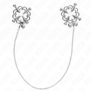 Kink Nipple Grip metalen bloem-nippelklemmen met ketting Kink Nipple Grip metalen bloem-nippelklemmen met ketting - Afbeelding 2