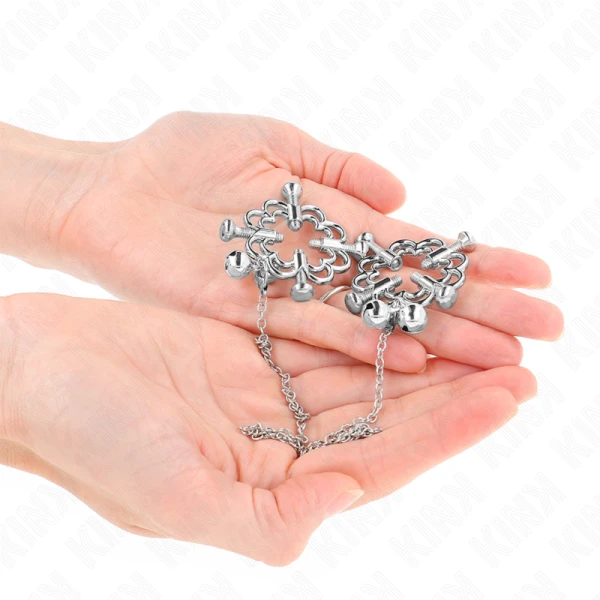 Kink Nipple Grip metalen bloem-nippelklemmen met ketting