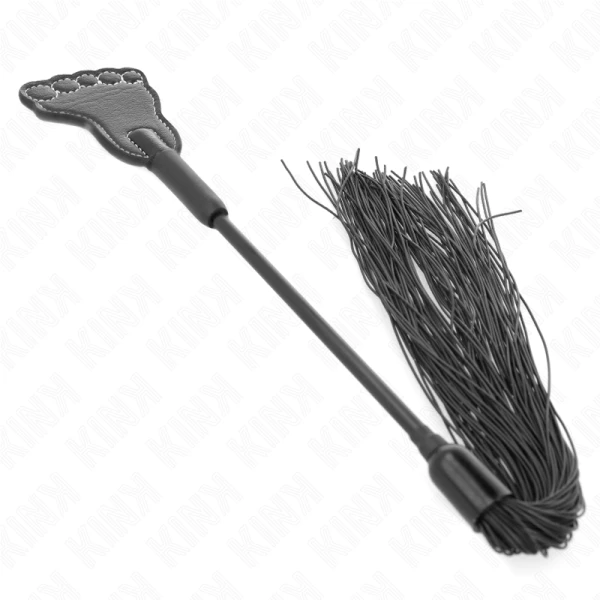 Kink Impact & Touch Fußförmiges Paddel mit Quastenpeitsche