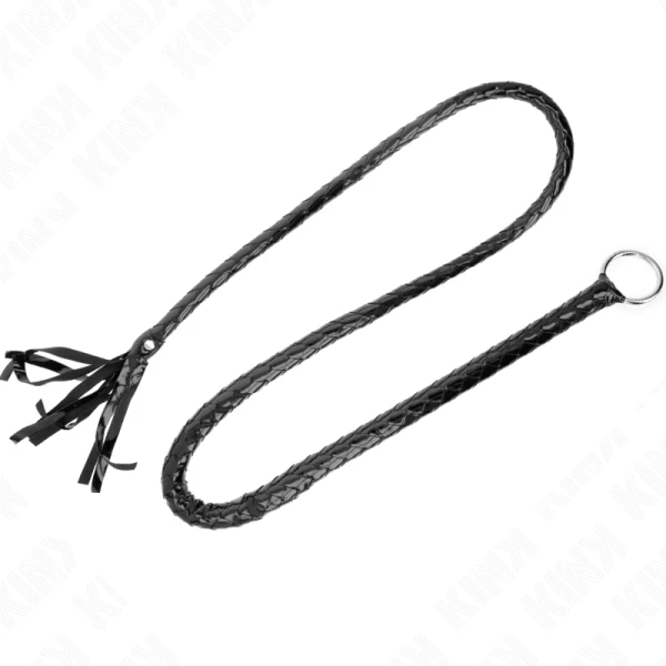Kink Impact & Touch Lange glanzende PVC-zweep Kink Impact & Touch Lange glanzende PVC-zweep