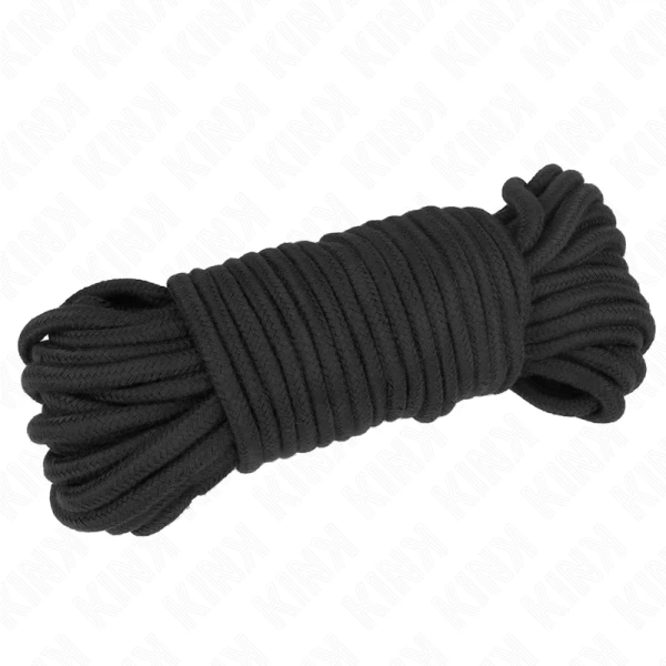 Kink Rope Arts katoenen touw 20 meter voor bondage zwart