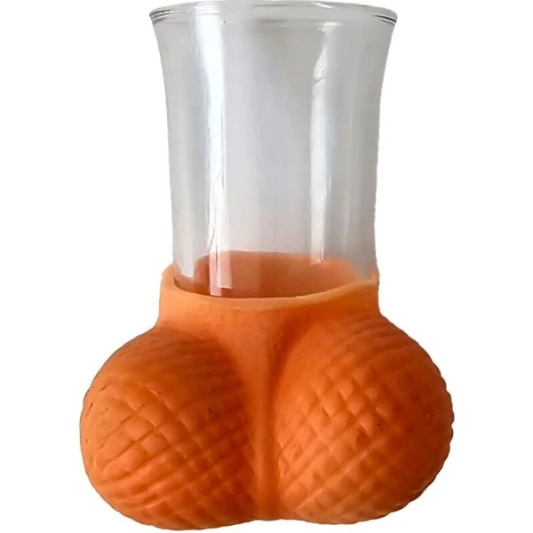 Diablo Picante Shotglas met rubberen eieren voor feesten