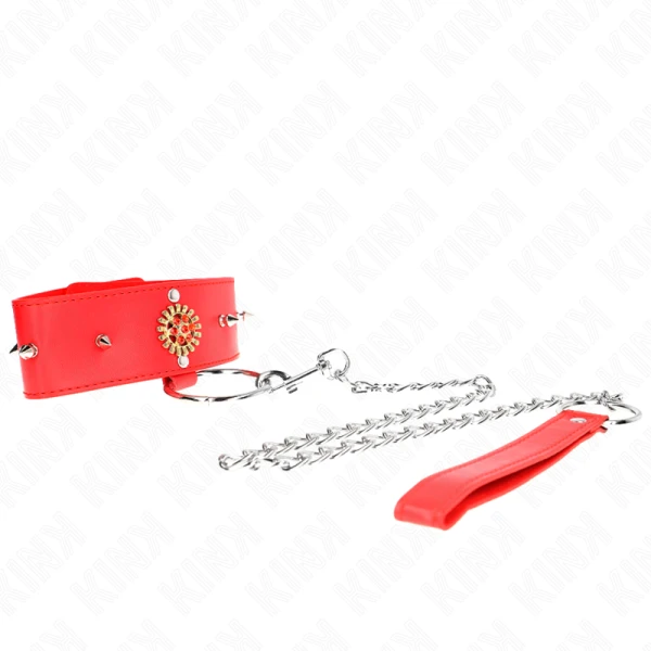 Kink Collar & GAG Diamantketting met riem, verstelbaar