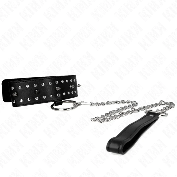 Kink Collar & GAG Halskette met riem, verstelbaar