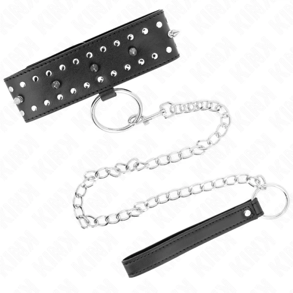 Kink Collar & GAG Halskette met riem, verstelbaar