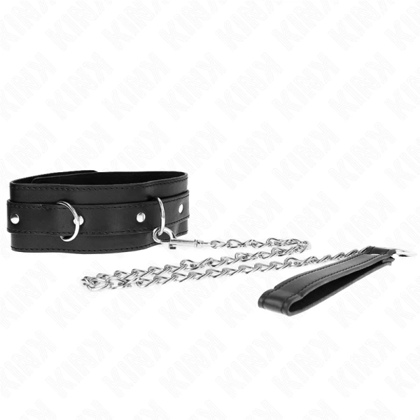 Kink Collar & GAG Halsband met riem en banden Zwart Kink Collar & GAG Halsband met riem en banden Zwart