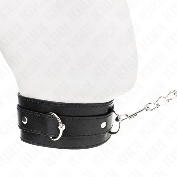 Kink Collar & GAG Halsband met riem en banden Zwart Kink Collar & GAG Halsband met riem en banden Zwart