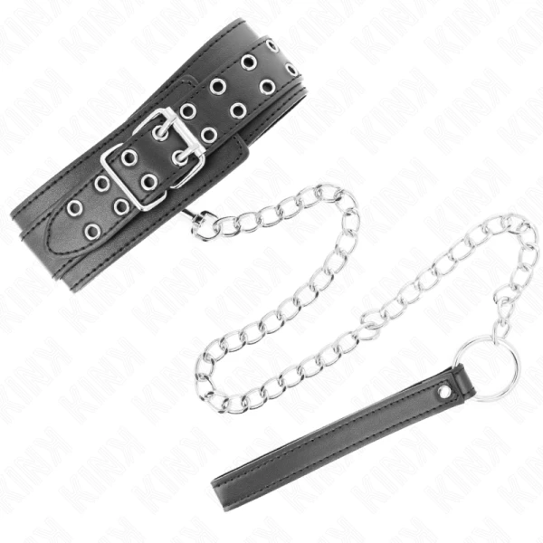 Kink Collar & GAG Halskette mit Riemen, verstellbar, Silber Kink Collar & GAG Halskette mit Riemen, verstellbar, Silber