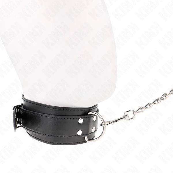 Kink Collar & GAG Halskette mit Riemen, verstellbar, Silber Kink Collar & GAG Halskette mit Riemen, verstellbar, Silber