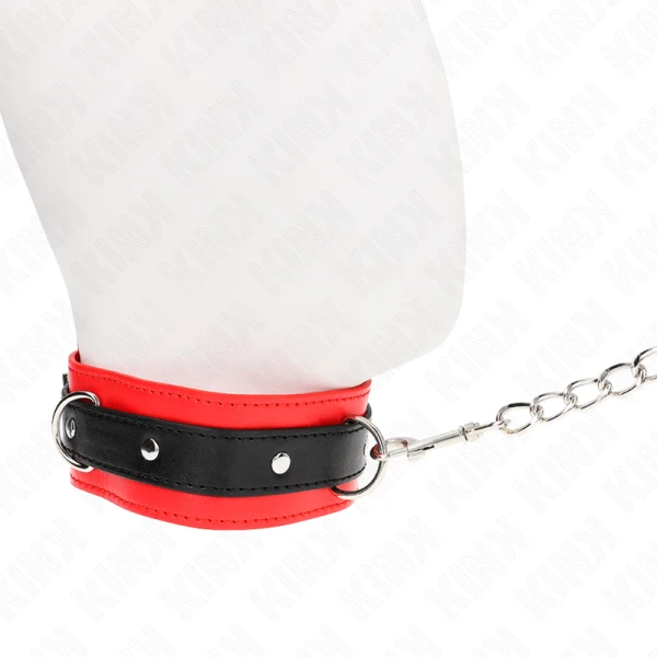 Kink Collar & GAG Halsband met Lijn Model 3 Rood Kink Collar & GAG Halsband met Lijn Model 3 Rood