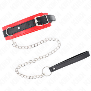 Kink Collar & GAG Halsband met Lijn Model 3 Rood Kink Collar & GAG Halsband met Lijn Model 3 Rood - Afbeelding 2