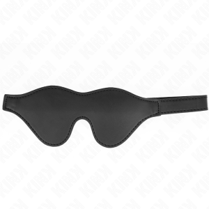 Kink Masked Allure Kunstlederen Oogmasker met Klittenbandsluiting Kink Masked Allure Kunstlederen Oogmasker met Klittenbandsluiting - Afbeelding 2