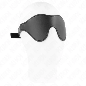 Kink Masked Allure Faux Leather Eye Mask with Velcro Closure