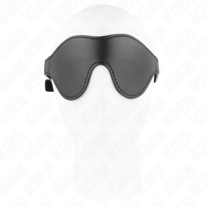 Kink Masked Allure Kunstlederen Oogmasker met Klittenbandsluiting Kink Masked Allure Kunstlederen Oogmasker met Klittenbandsluiting - Afbeelding 3