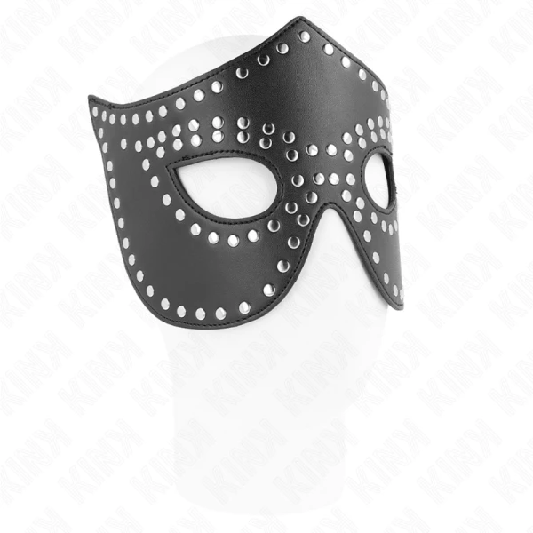 img_190912_b60930adf0a420b6278e4cafaf1a50de_1.png Kink Masked Allure Kunstlederen masker met studs model 2