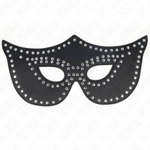 Kink Masked Allure Kunstlederen masker met studs model 2 Kink Masked Allure Kunstlederen masker met studs model 2 - Afbeelding 2