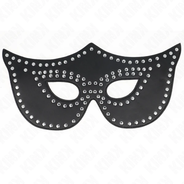 Kink Masked Allure Kunstlederen masker met studs model 2 Kink Masked Allure Kunstlederen masker met studs model 2