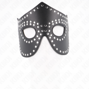Kink Masked Allure Kunstlederen masker met studs model 2 Kink Masked Allure Kunstlederen masker met studs model 2 - Afbeelding 3