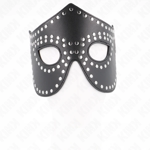 Kink Masked Allure Kunstlederen masker met studs model 2 Kink Masked Allure Kunstlederen masker met studs model 2