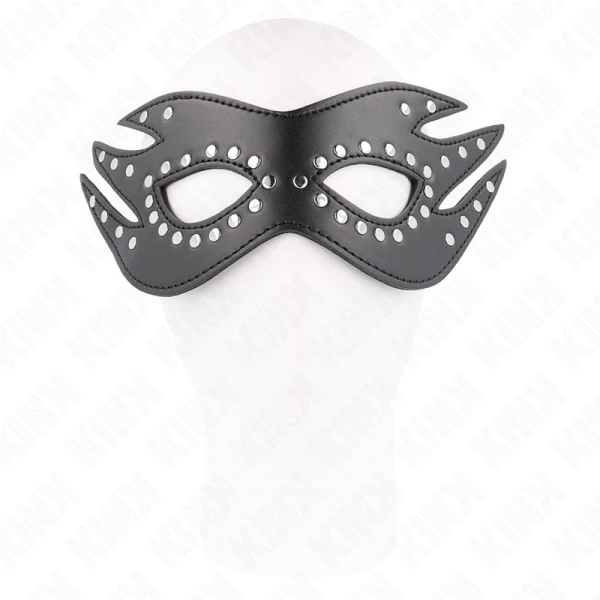 Kink Masked Allure Kunstlederen masker met noppen Model 3 Kink Masked Allure Kunstlederen masker met noppen Model 3