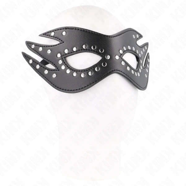 img_190926_a55a05e6c2fa95c0175826a681e7243e_1.png Kink Masked Allure Kunstlederen masker met noppen Model 3