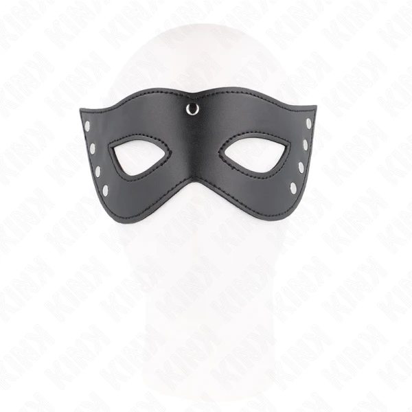 Kink Masked Allure oogmasker met 4 noppen, fetisjmasker