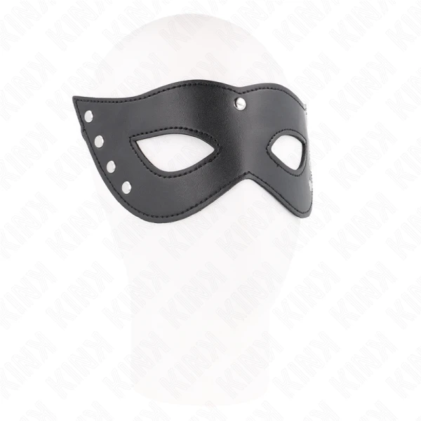 Kink Masked Allure oogmasker met 4 noppen, fetisjmasker