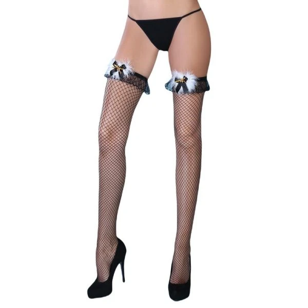 Livco Corsetti Stockings Strümpfe Pearl Black Schwarz S/L