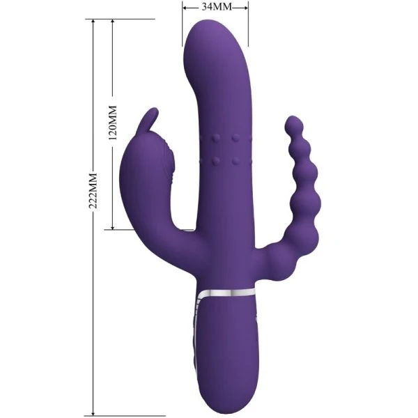High Tech Pretty Love Cammy Triple Vibrator 4 in 1 Lila