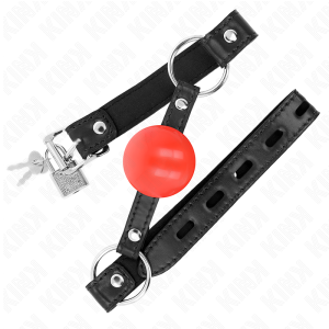 Kink Collar & GAG-bal met rode TPE-bal Kink Collar & GAG-bal met rode TPE-bal - Afbeelding 2