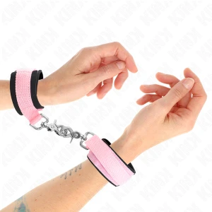 Kink Wrist Restraint adjustable neoprene handcuffs pink