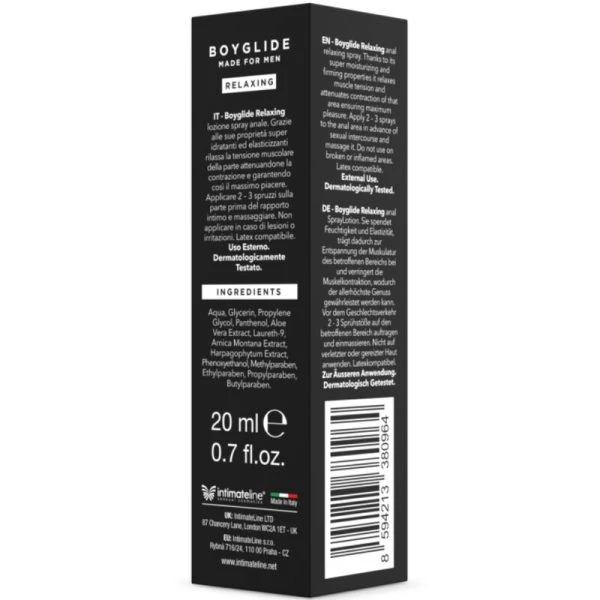 Intimateline Boyglide Anal Relaxing Spray ontspannende analspray