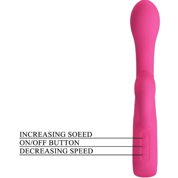 High Tech Pretty Love Fritz Rabbit Vibrator met 12 vibraties, Roze