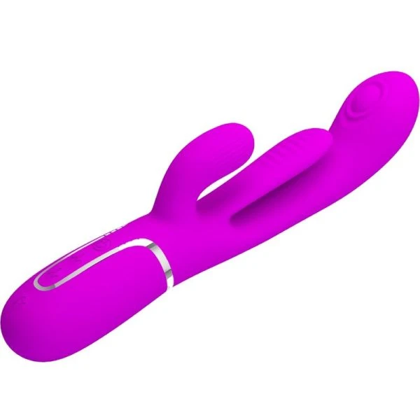 High Tech Pretty Love Shania Triple Rabbit Vibrator Multifunctioneel-roze