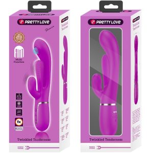 High Tech Pretty Love Shania Triple Rabbit Vibrator Multifunctioneel-roze High Tech Pretty Love Shania Triple Rabbit Vibrator Multifunctioneel-roze - Afbeelding 8